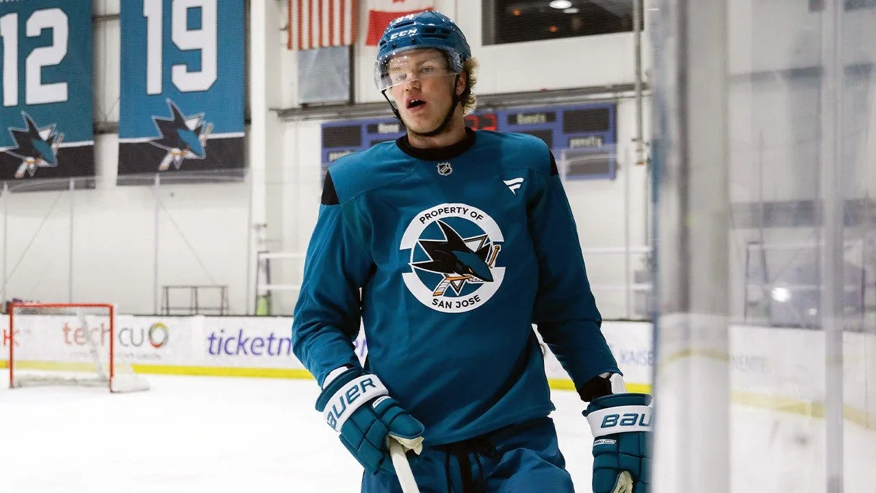 Towering 7'1" NHL Draft Pick Alexander Karmanov Stuns at San Jose Sharks Development Camp