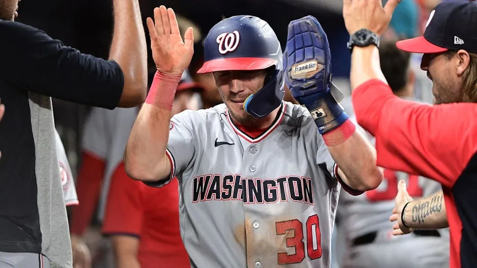 Washington Nationals Outfielder Jacob Young Delivers Dazzling 'Spider-Man' Catch Against Marlins